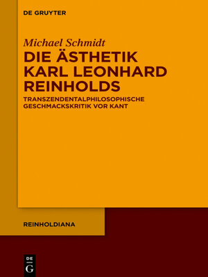 cover image of Die Ästhetik Karl Leonhard Reinholds